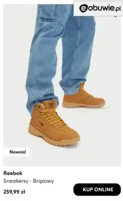 eobuwie Sneakersy brązowe Reebok oferta