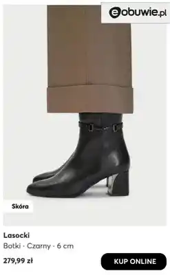 eobuwie Botki czarny 6 cm Lasocki oferta
