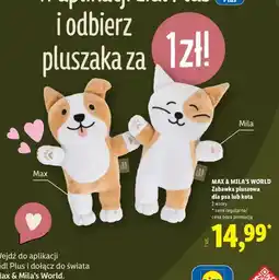 Lidl Zabawka pluszowa dla psa lub kota Max Max & Mila's World oferta