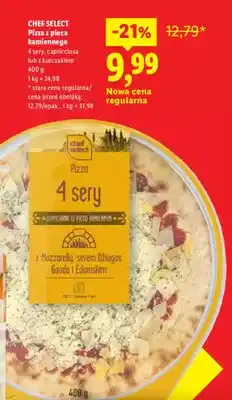 Lidl Pizza z pieca kamiennego 4 sery Chef Select oferta