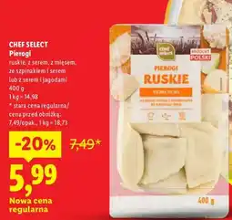 Lidl Pierogi ruskie Chef Select oferta