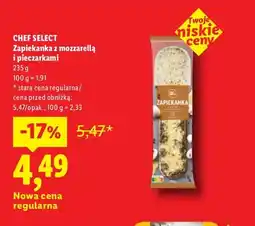 Lidl Zapiekanka z mozzarellą i pieczarkami Chef Select oferta