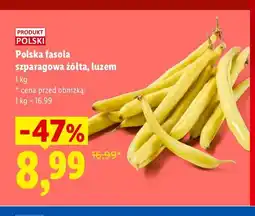 Lidl Fasola szparagowa żółta polska oferta