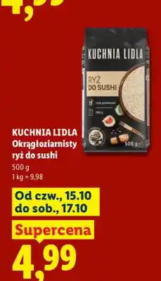 Lidl Okrągłoziarnisty ryż do sushi Kuchnia Lidla oferta