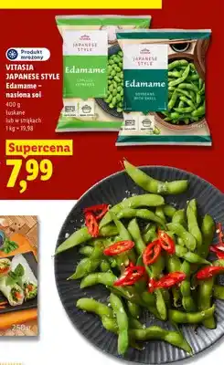 Lidl Edamame nasiona soi łuskane Vitasia Japanese Style oferta