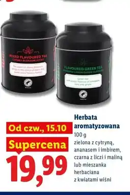 Lidl Herbata aromatyzowana zielona z cytryną ananasem i imbirem oferta