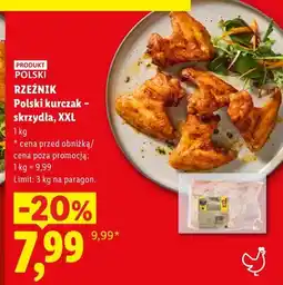 Lidl Polski kurczak skrzydła XXL Rzeźnik oferta
