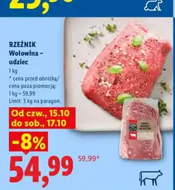 Lidl Wołowina udziec Rzeźnik oferta