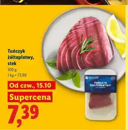 Lidl Tuńczyk żółtopłetwy stek Seamor oferta