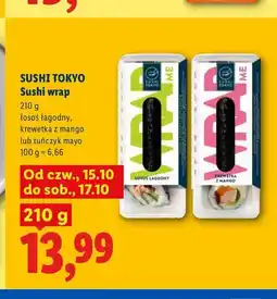 Lidl Sushi wrap łosoś łagodny Sushi Tokyo oferta