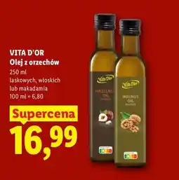 Lidl Olej słonecznikowy z orzechów laskowych Vita D'Or oferta