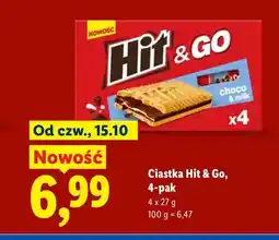 Lidl Ciastka Hit & Go 4-pak oferta