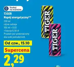 Lidl Napój energetyczny Tiger oferta