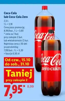 Lidl Napój gazowany Coca-Cola oferta