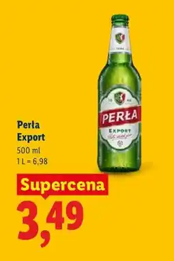 Lidl Piwo Perła Export oferta