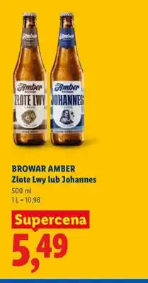Lidl Piwo Browar Amber Złote Lwy oferta