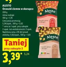 Lidl Orzeszki ziemne w skorupce o smaku paprykowym Alesto oferta