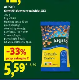 Lidl Orzeszki ziemne w miodzie XXL Alesto oferta