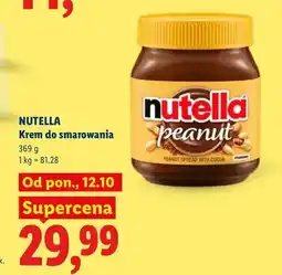 Lidl Krem do smarowania Nutella Peanut oferta