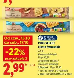 Lidl Ciasto francuskie klasyczne Chef Select oferta