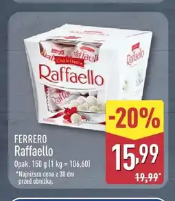 ALDI Praliny Raffaello Ferrero oferta
