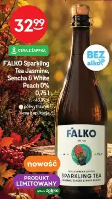 Żabka Napój F'ALKO Sparkling Tea Jasmine Sencha & White Peach 0% oferta
