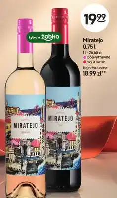 Żabka Wino czerwone Miratejo wytrawne oferta