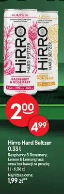 Żabka Hirro Hard Seltzer Lemon & Lemongrass oferta