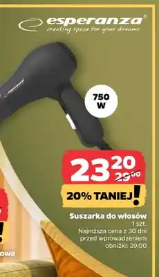 Netto Suszarka do włosów Esperanza oferta