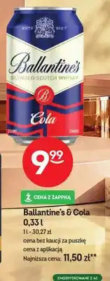 Żabka Drink Ballantine's & Cola oferta