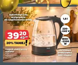 Netto Czajnik elektryczny szklany 1,8 l Bergo oferta