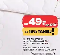 Netto Kołdra Aloe Touch oferta