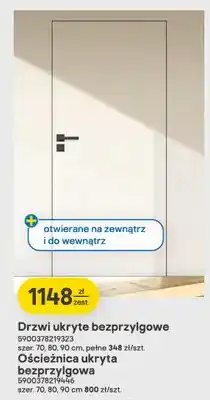 Castorama Zestaw drzwi ukryte bezprzylgowe + ościeżnica ukryta bezprzylgowa oferta