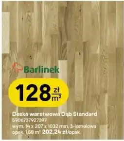 Castorama Deska warstwowa Dąb Standard oferta