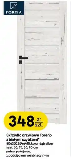 Castorama Skrzydło drzwiowe Toreno z białymi szybkami oferta