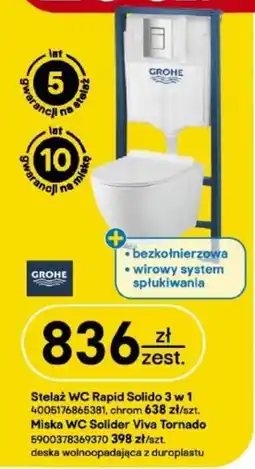 Castorama Stelaż WC Rapid Solido 3 w 1 oferta