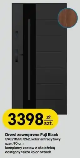 Castorama Drzwi zewnętrzne Fuji Black oferta