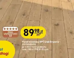 Castorama Panel winylowy SPC Dąb Emporia oferta