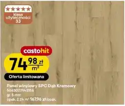 Castorama Panel winylowy SPC Dąb Kremowy oferta