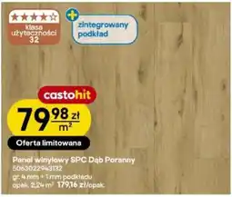 Castorama Panel winylowy SPC Dąb Poranny castohit oferta