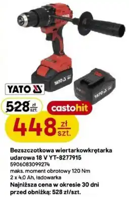 Castorama Bezszczotkowa wiertarkowkrętarka udarowa YATO 18 V oferta
