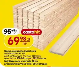Castorama Deska elewacyjna świerkowa castohit oferta