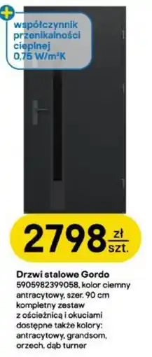 Castorama Drzwi stalowe Gordo oferta