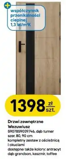 Castorama Drzwi zewnętrzne Wezuwiusz oferta