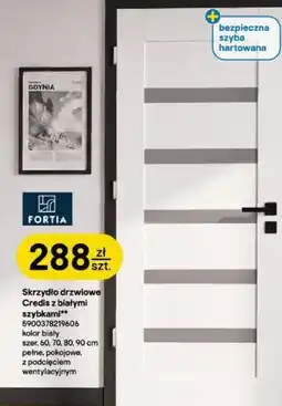 Castorama Skrzydło drzwiowe Credis z białymi szybkami oferta