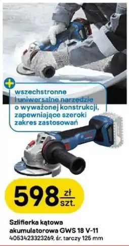 Castorama Szlifierka kątowa akumulatorowa GWS 18 V-11 oferta