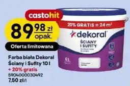 Castorama Farba biała Dekoral Ściany i Sufity oferta