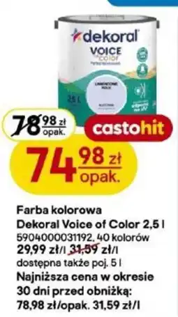 Castorama Farba kolorowa Dekoral Voice of Color oferta