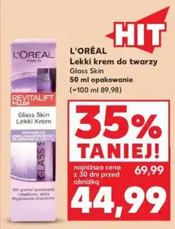 Kaufland L'ORÉAL Lekki krem do twarzy Glass Skin oferta