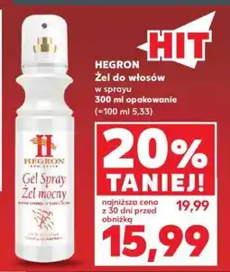 Kaufland HEGRON Żel do włosów w sprayu oferta